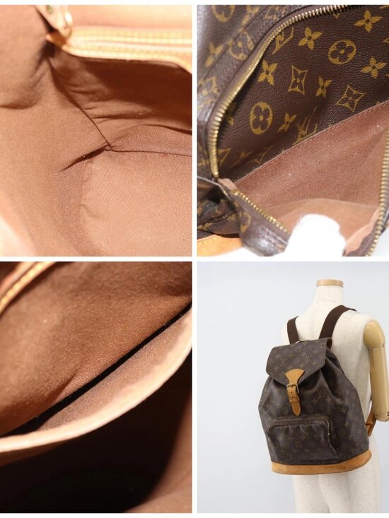 LOUIS VUITTON Monogram Montsouris GM Backpack M51135 LV Auth 185042 main image 4